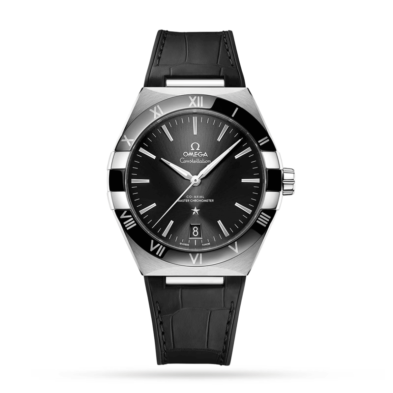 Constellation 41 Mm, Acciaio Su Cinturino Di Pelle