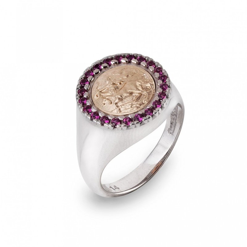 Anello Oro Tit.375/000 Segno Zodiacale Sagittario - Gerardo Sacco