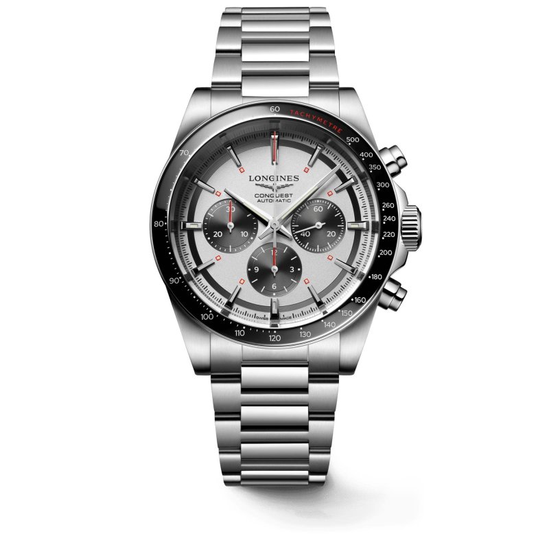 Orologio Conquest Chronograph - Acciaio - Longines