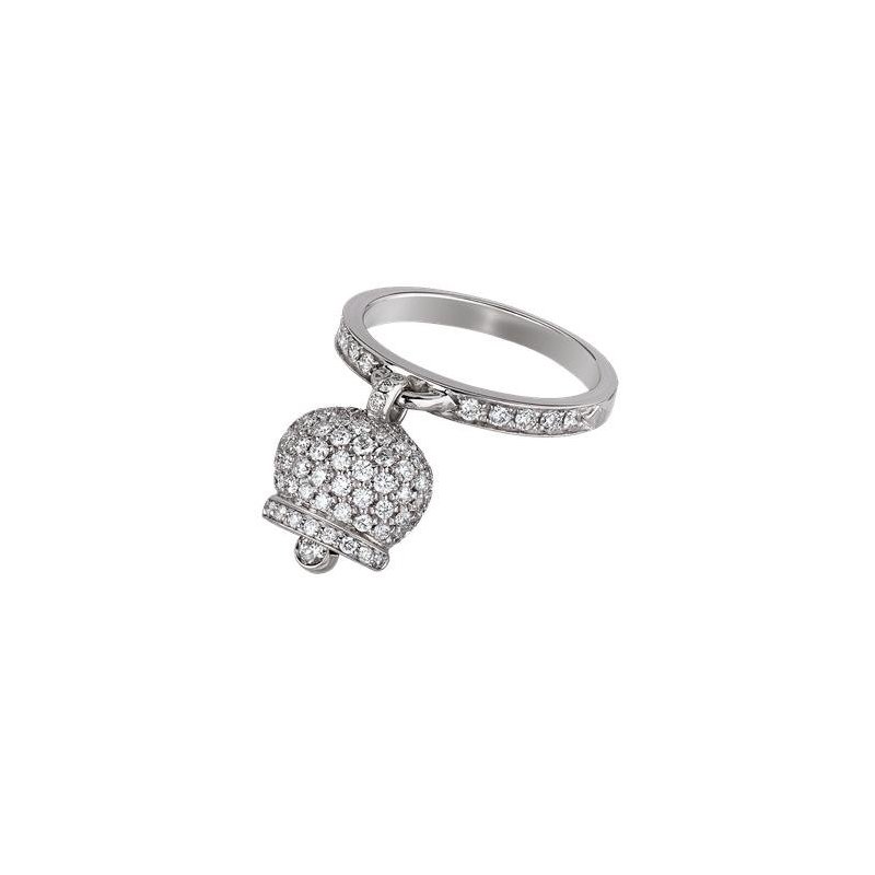 Anello Campanella Piccolo In Oro Bianco 18Kt - Chantecler