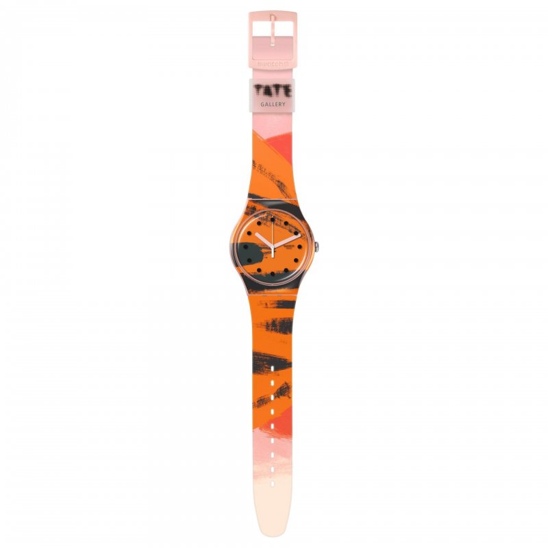 Orologio Swatch - Barns-Graham'S Orange And Red On Pink - Rosa