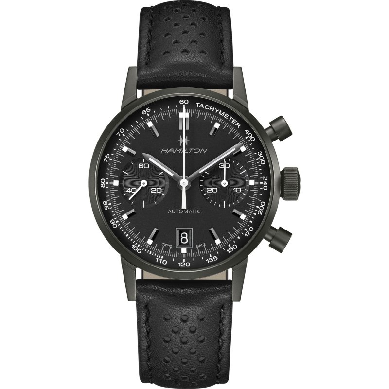Cronografo Automatico Hamilton Intra-Matic 40Mm Nero - American Classic