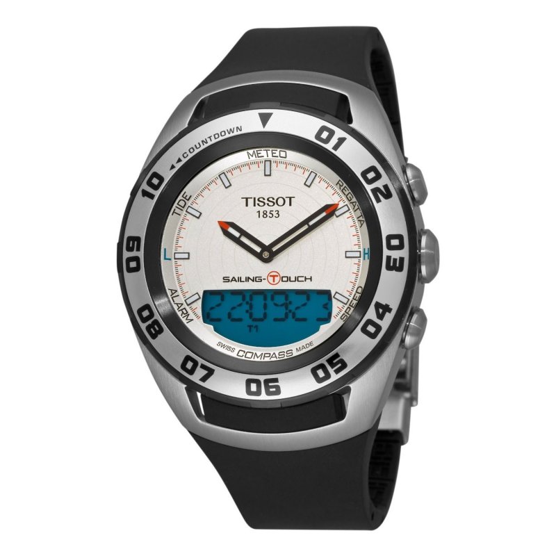 Tissot Sailing Touch - Quadrante Argento E Cinturino Nero