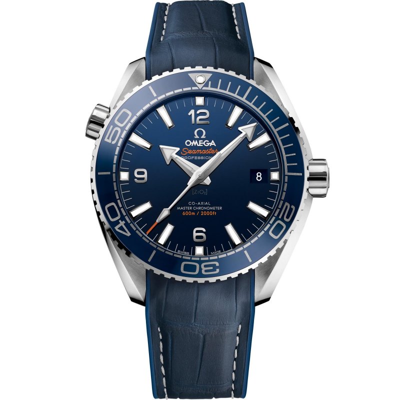 Seamaster Planet Ocean 600M 43,5 Mm, Acciaio Su Cinturino In Pelle Con Rivestimento Interno In Caucciù