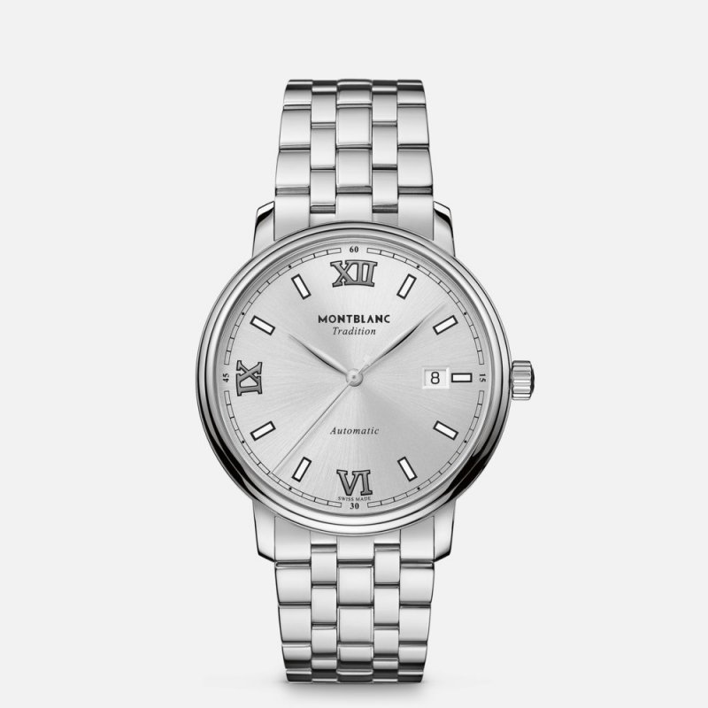 Orologio Montblanc Tradition Automatic Date 40Mm - Acciaio