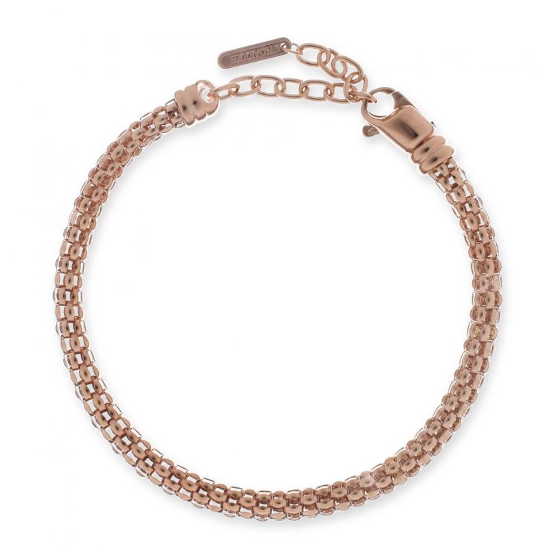 Bracciale In Argento Dorato Rosa