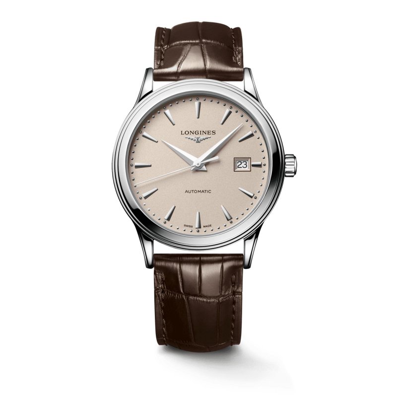 Orologio Longines Flagship - Cinturino Alligatore - Beige