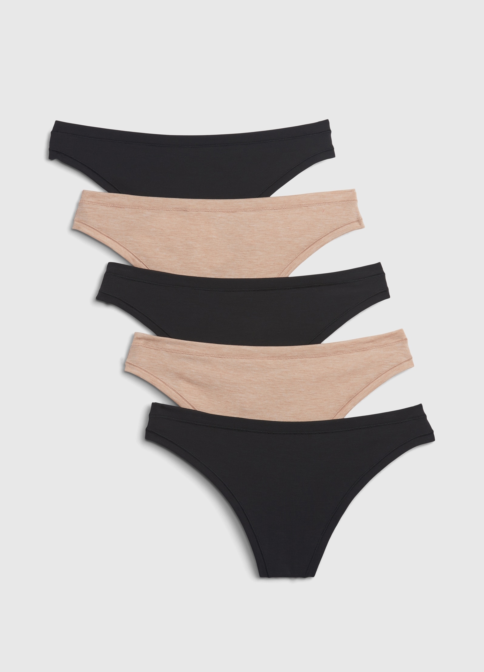 GAP, Set Cinque Perizomi In Modal Stretch, Donna, Multicolor, Taglia: XS