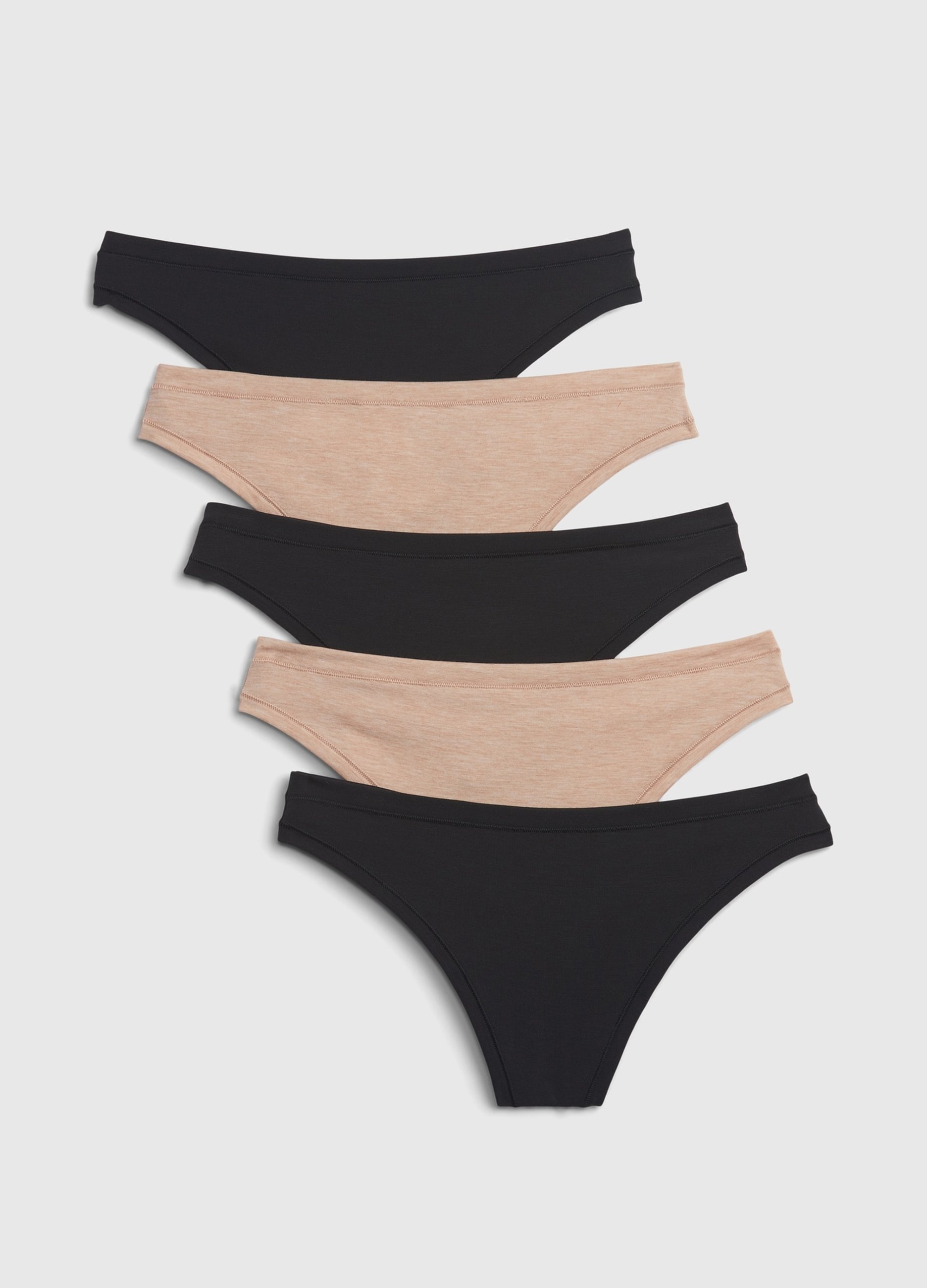 GAP, Set Cinque Perizomi In Modal Stretch, Donna, Multicolor, Taglia: XL