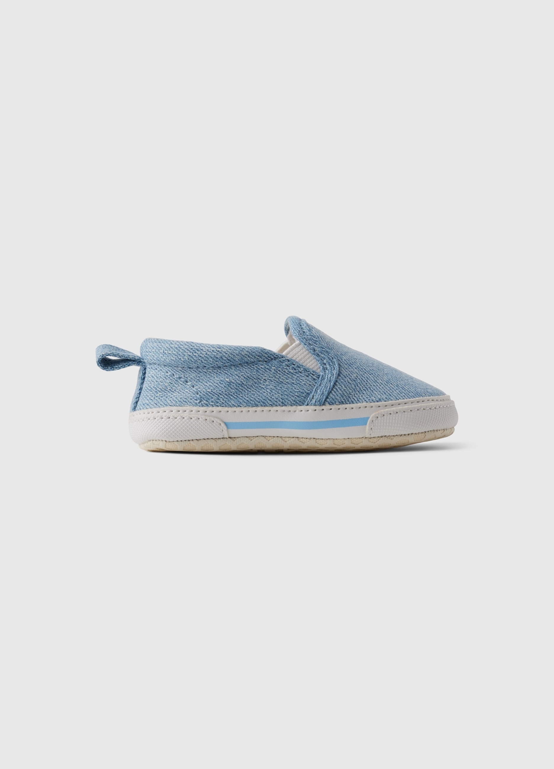 0000, Scarpine In Denim, Unisex, Denim, Taglia: 0-3M/46-58