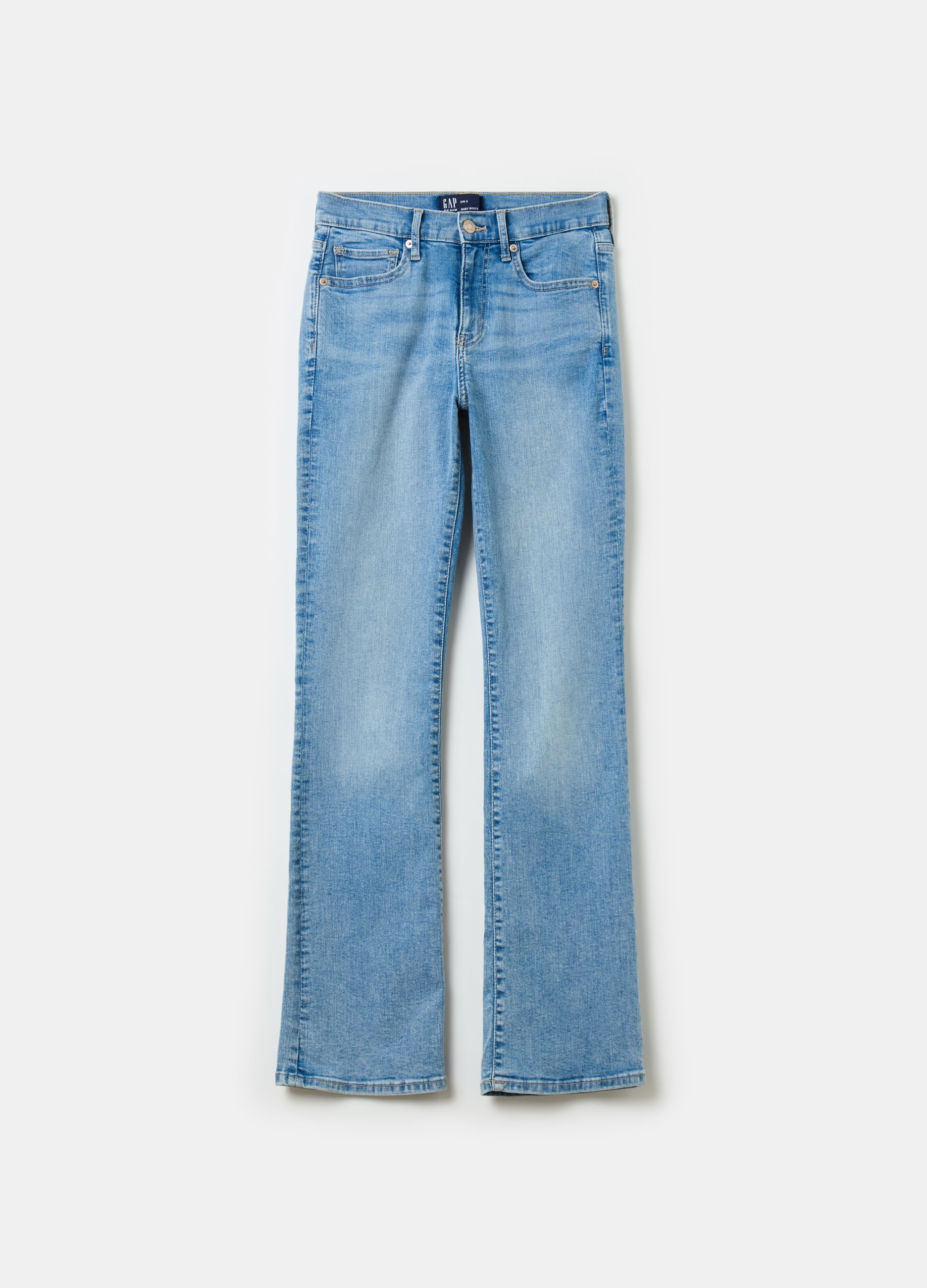 GAP, Jeans Mini Bootcut Flare Fit A Vita Media, Donna, Denim, Taglia: 34 REGULAR