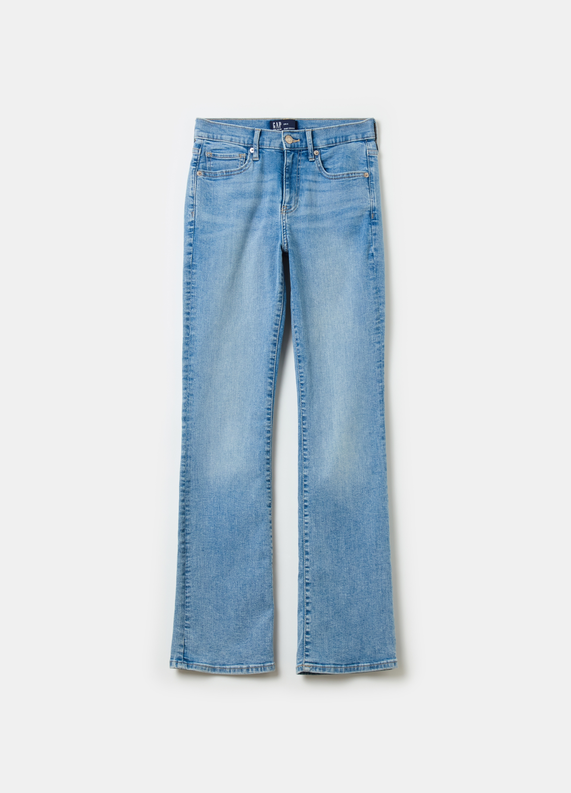 GAP, Jeans Mini Bootcut Flare Fit A Vita Media, Donna, Denim, Taglia: 40 REGULAR