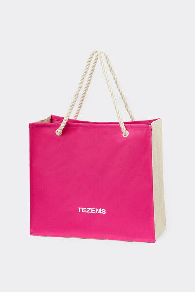 Tezenis Borsa Mare Grande Logo Tezenis Donna Rosa Taglia TU