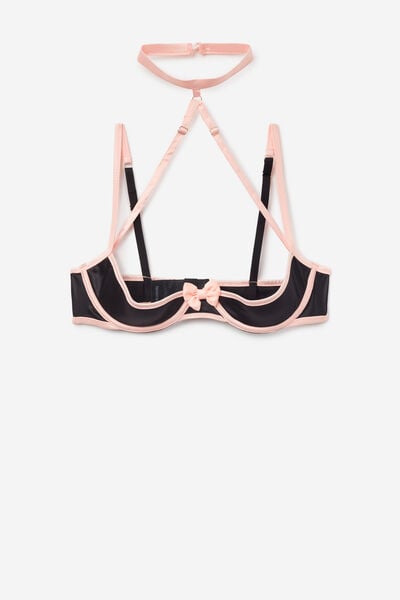 Tezenis Reggiseno Carioca Fancy Ribbon Donna Nero Taglia 4B