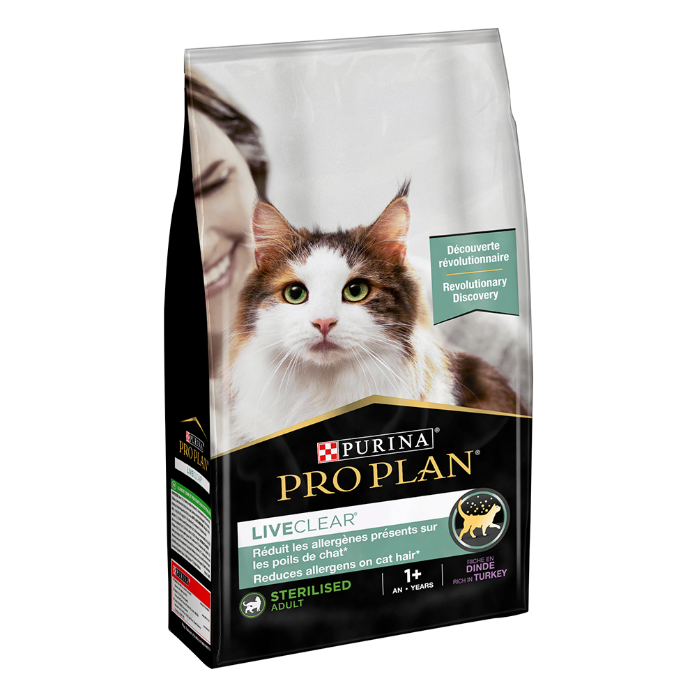 PURINA PRO PLAN LiveClear® Gatti Adulti Sterilizzati Ricco in Tacchino - 7 kg