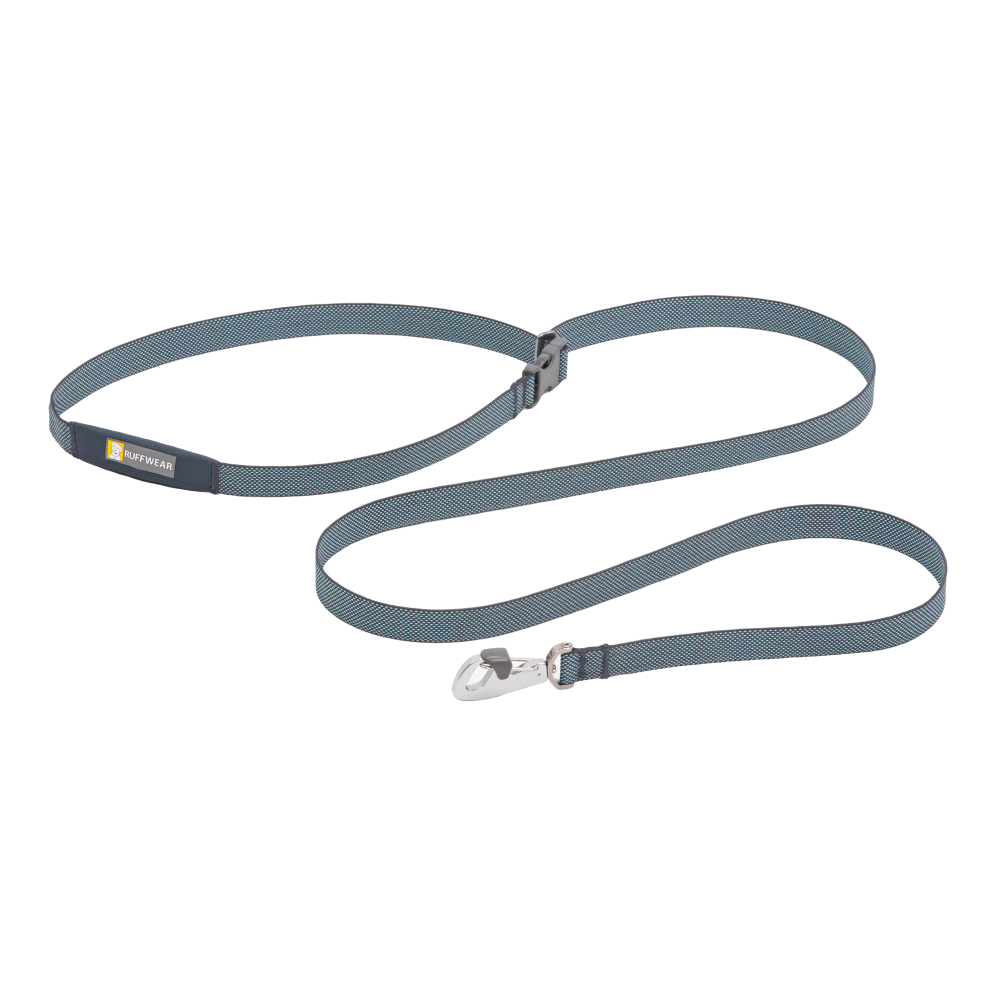 Guinzaglio a bandiera RUFFWEAR - Basalt Grey, 190 cm lang, 20 mm breit