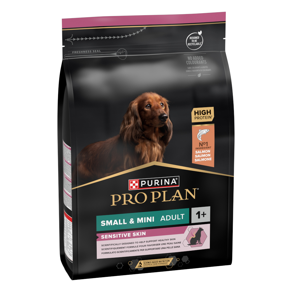PURINA PRO PLAN Small & Mini Adult Sensitive Skin Crocchette per cani - 3 kg