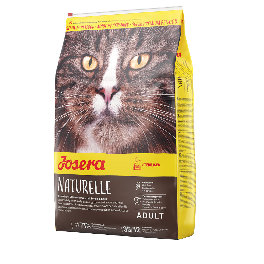 Josera Naturelle con Pollame e Trota Crocchette per gatto - 10 kg