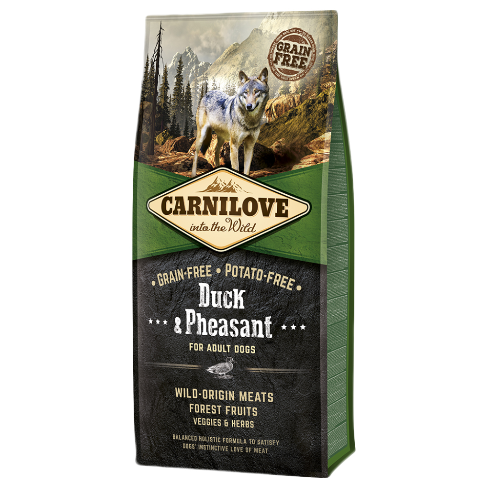 Carnilove Adult anatra e fagiano Crocchette per cani - 12 kg