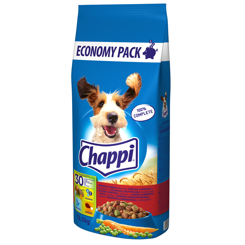 Chappi Manzo e Pollame Crocchette per cani - 13,5 kg