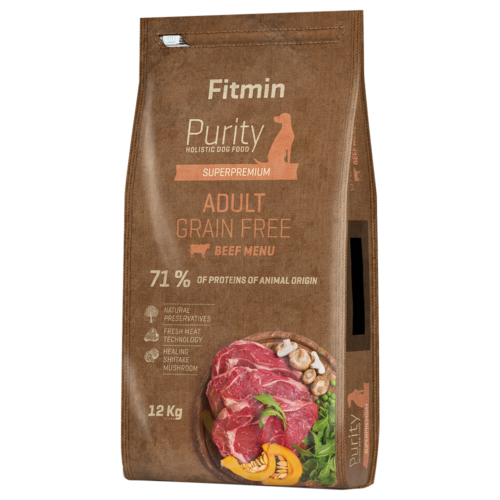 Fitmin dog Purity Adult, manzo (senza cereali) - 12 kg