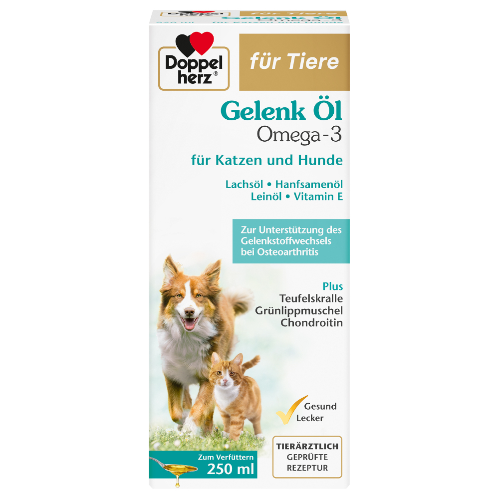 Olio per articolazioni Doppelherz per cani e gatti - 250 ml