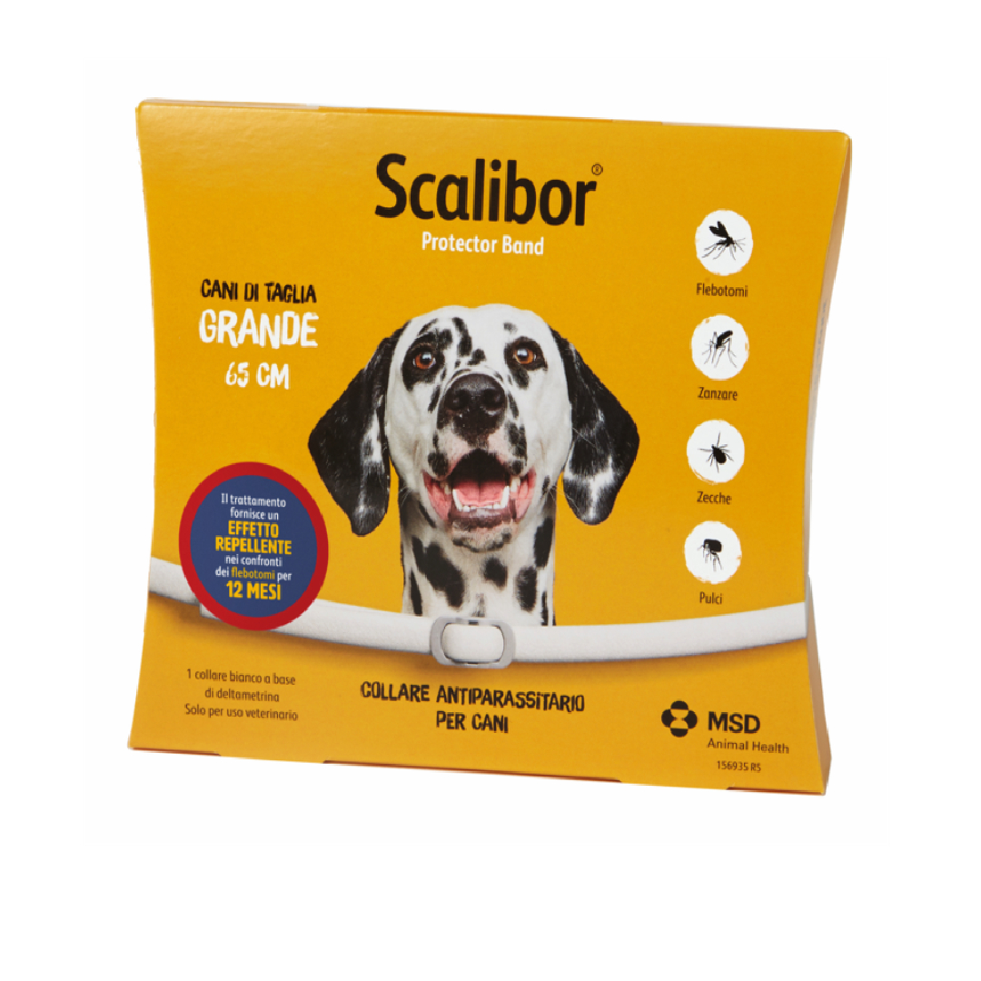 Collare Scalibor® antiparassitario per cani taglia grande - 65 cm (principio attivo 1,000 g)