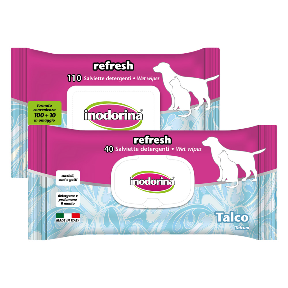 Salviette Inodorina al Talco - 40 pz
