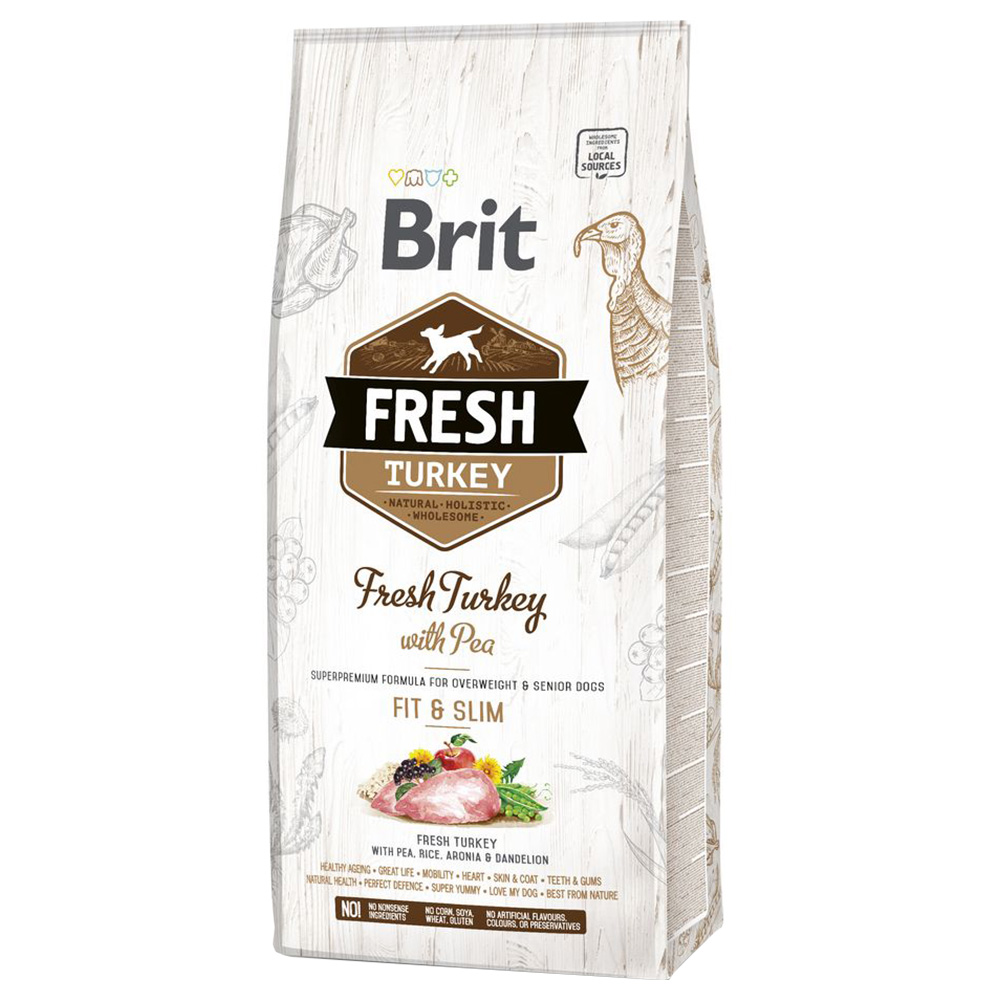 Brit Fresh Light Fit & Slim Tacchino con Piselli - 12 kg