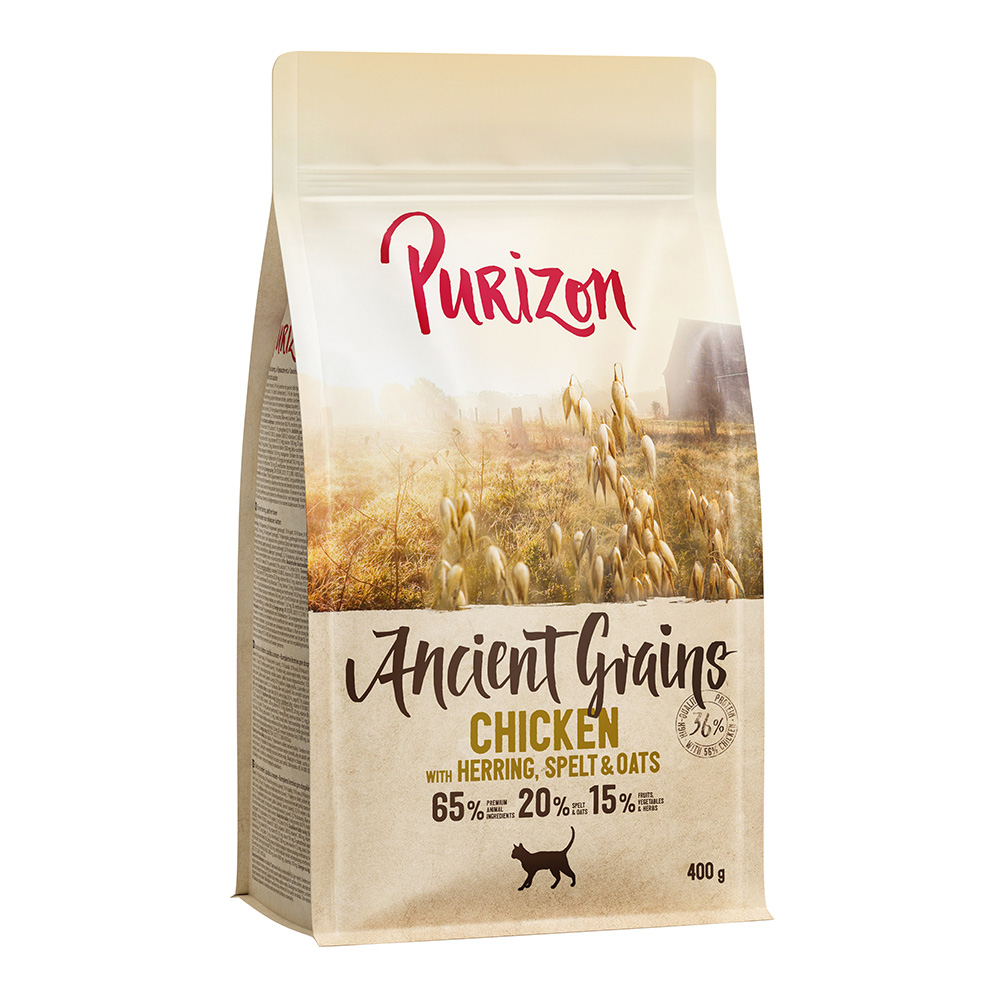 Prezzo speciale! 400 g Purizon Crocchette per gatti - Grain Pollo