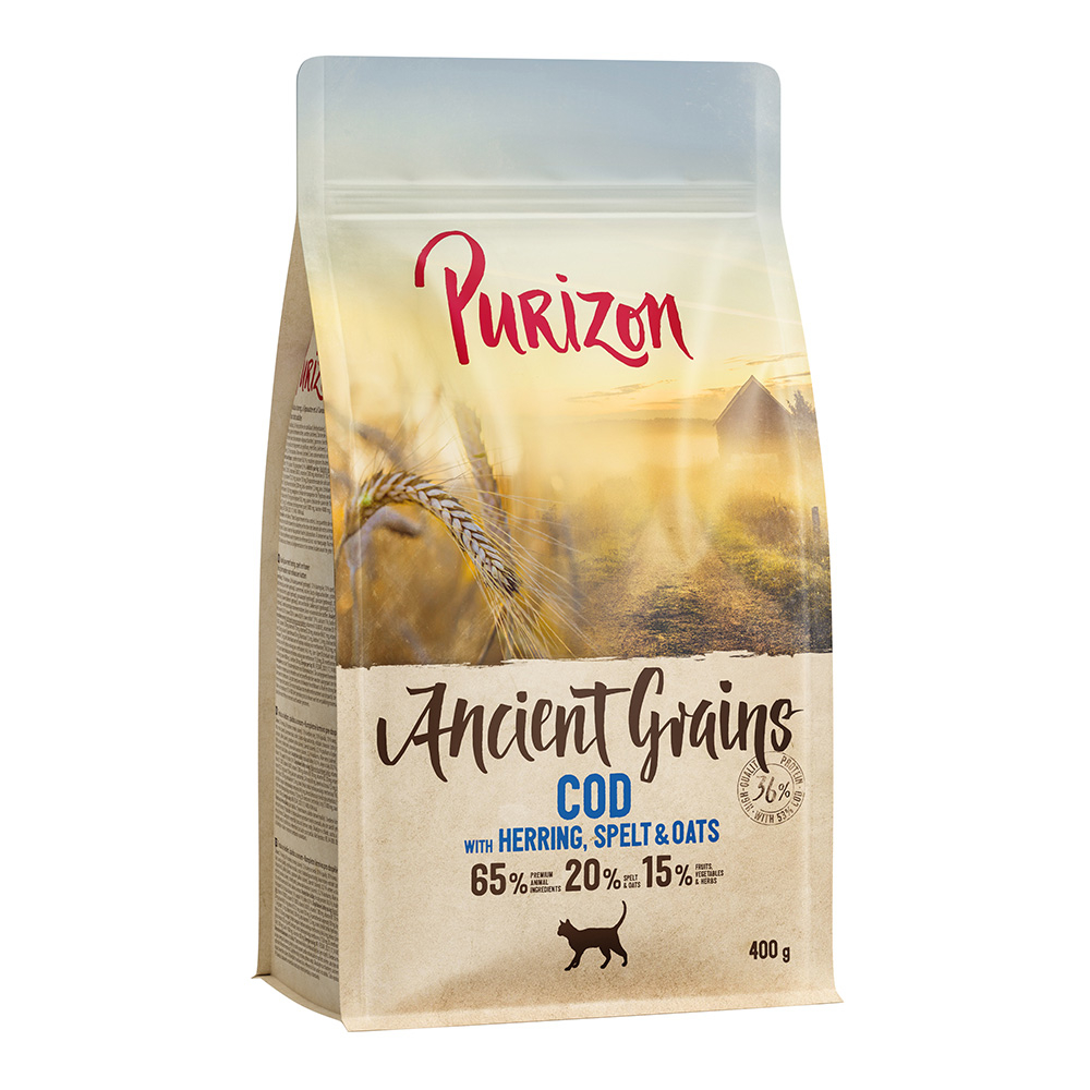 Prezzo speciale! 400 g Purizon Crocchette per gatti - Grain Pesce