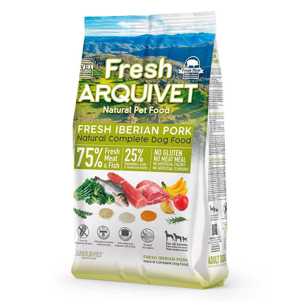 Arquivet Fresh Iberian Pork Crocchette cane - 2,5 kg