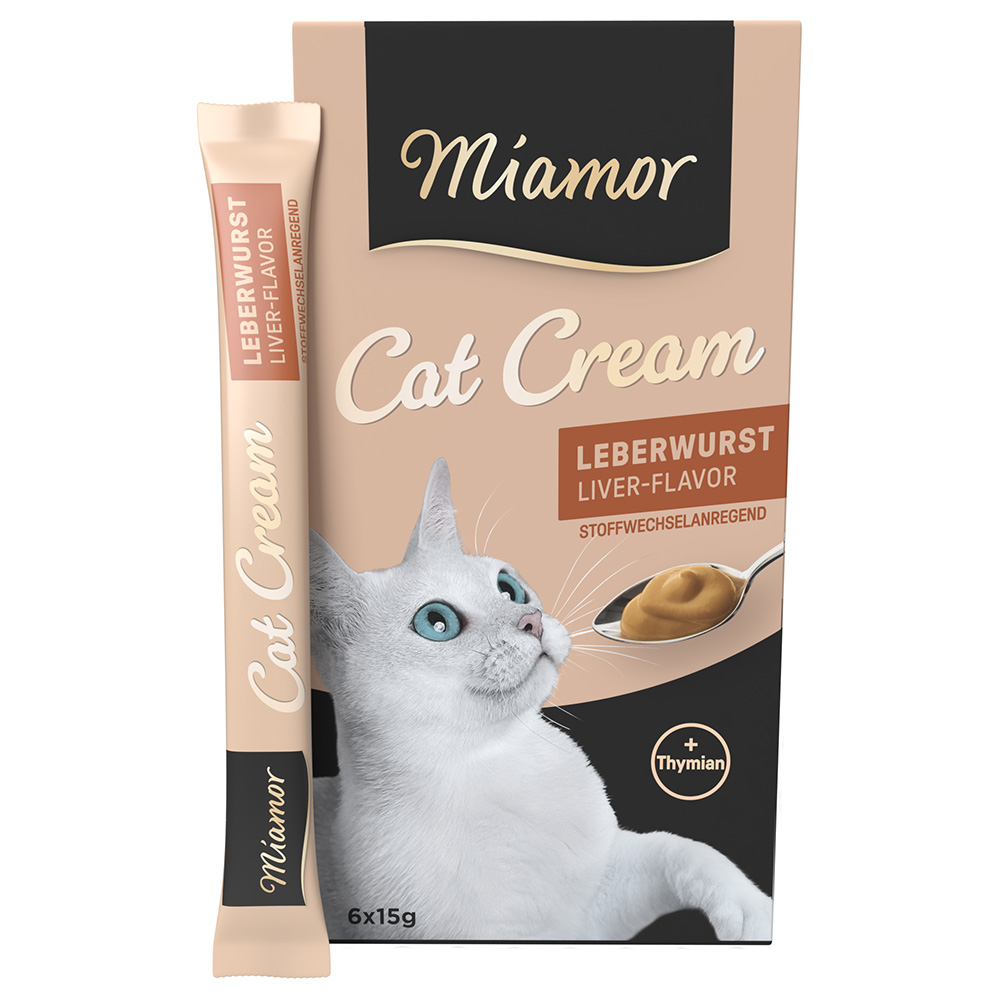 Miamor Cat Snack Crema alla Salsiccia di Fegato - 6 x 15 g