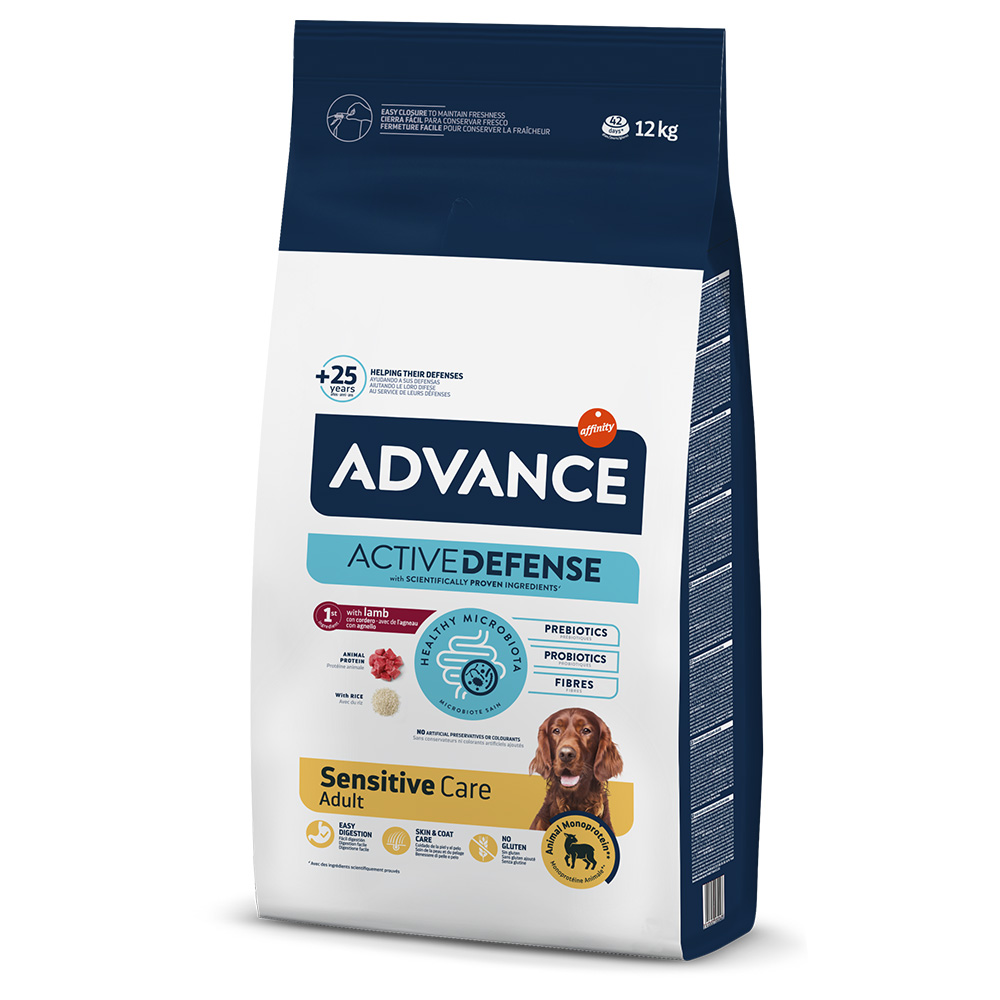 Advance Sensitive Adult Agnello e Riso Crocchette per cane - 12 kg