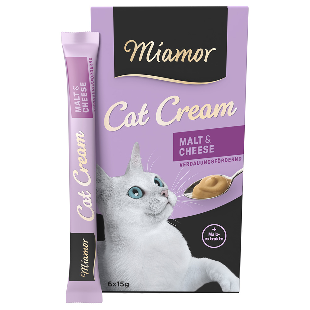 Miamor Cat Snack Malt-Cream & Formaggio - 6 x 15 g