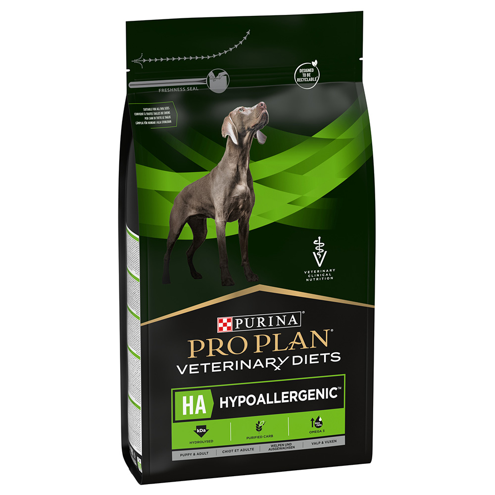 PURINA PRO PLAN Veterinary Diets HA Hypoallergenic Crocchette per cane - 3 kg