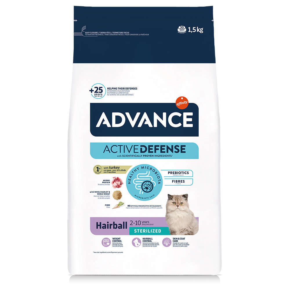 Advance Sterilized Hairball Crocchette per gatto - 1,5 kg