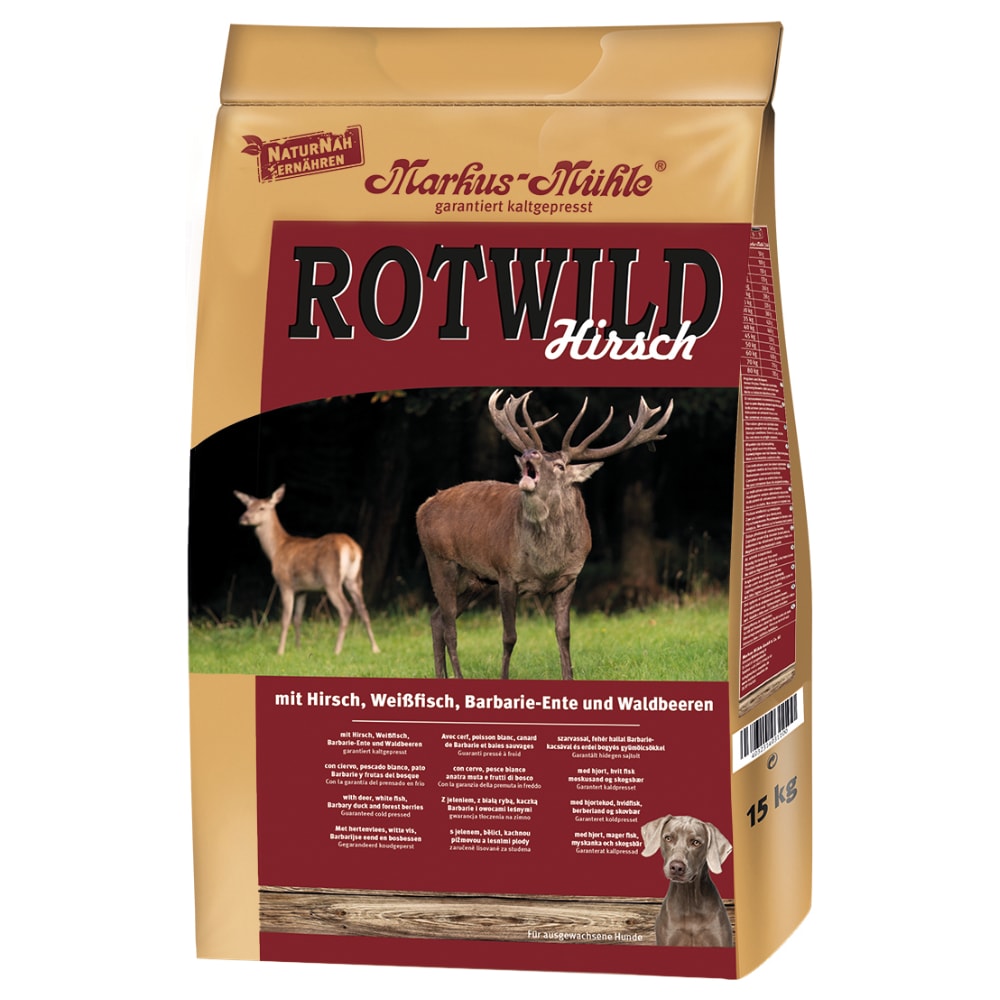 Markus-Mühle Cervo Crocchette per cani - Set %: 2 x 15 kg