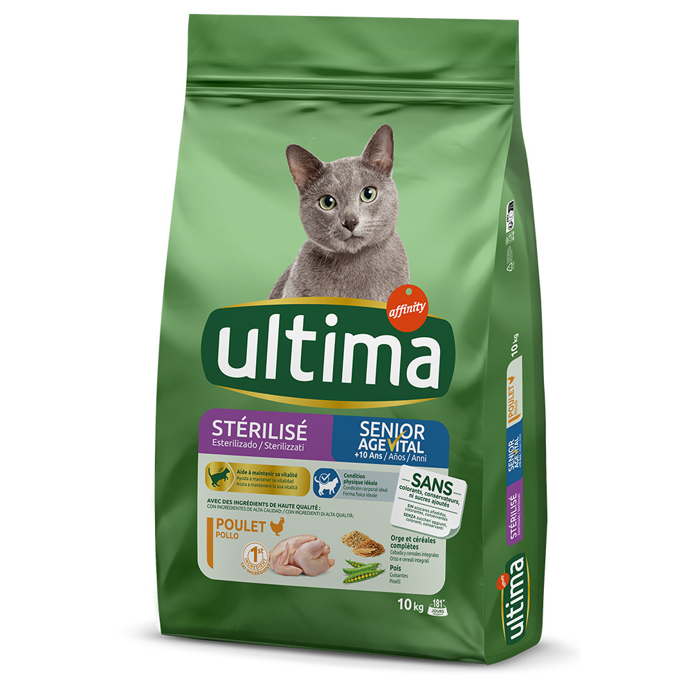 Ultima Cat Sterilized Senior Crocchette per gatto - 10 kg