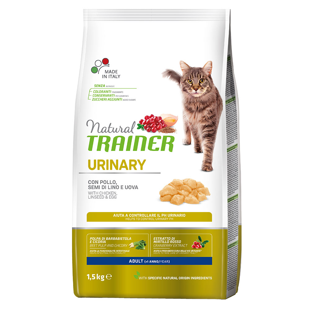 Natural Trainer Adult Urinary con Pollo Crocchette per gatti - 1,5 kg