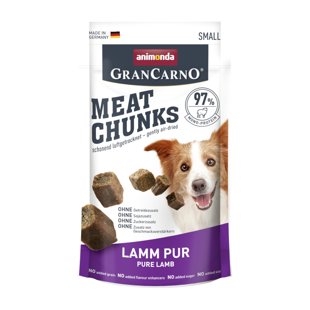 animonda Gran Carno Meat Chunks Small Snack per cani - 60 g Agnello Puro