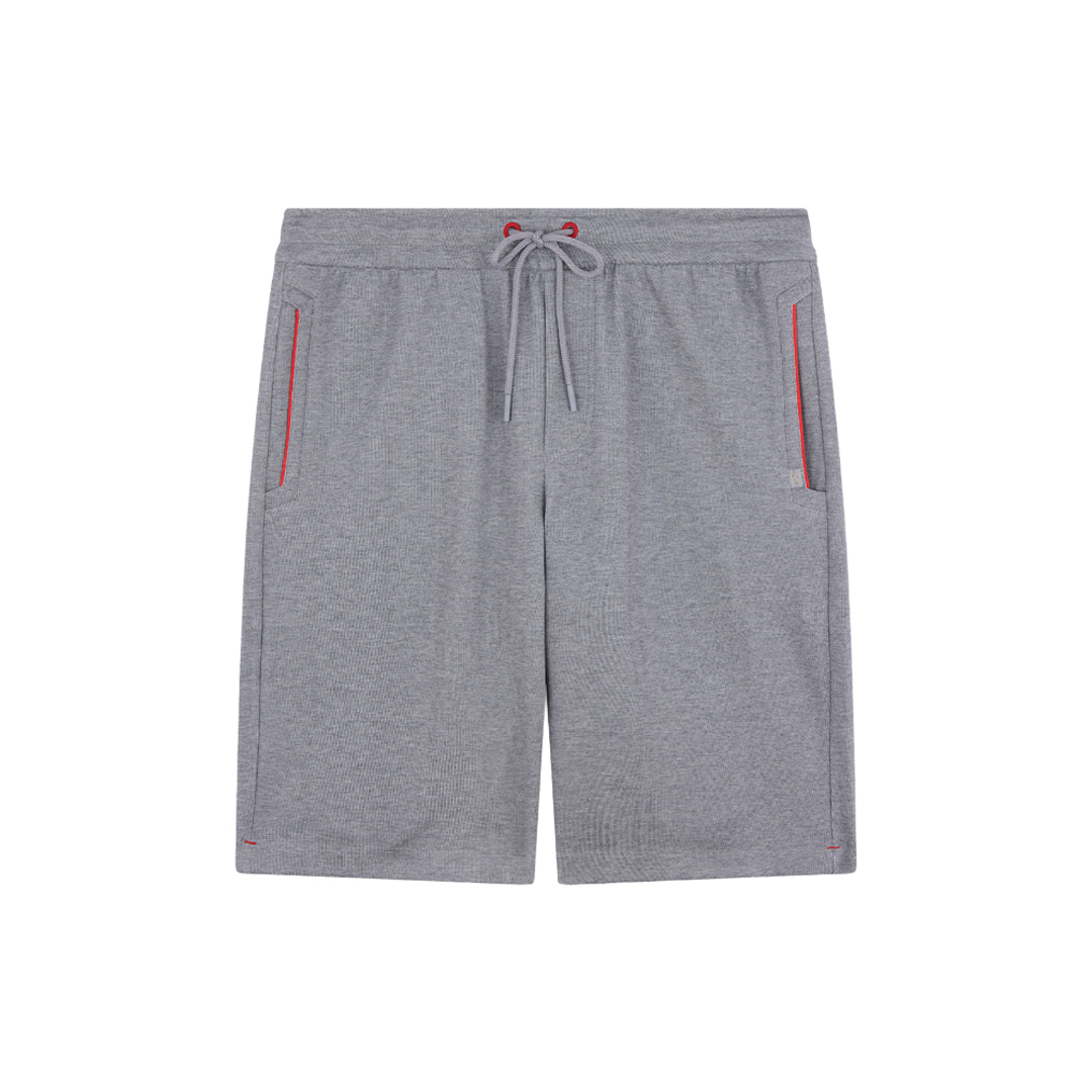 Bermuda sportivo in cotone Active Fleece, Uomo, GRIGIO, Taglia: XL