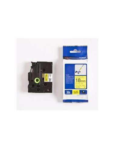 Brother Nastro TZ 18MM NERO SU GIALLO FLESS - TZEFX641
