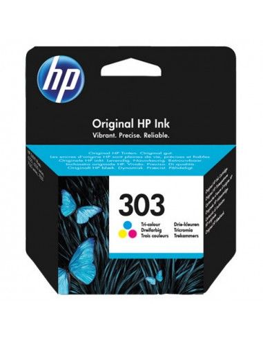 Hp 303 Cartuccia Ciano, Magenta, Giallo Originale 165 pagine - T6N01AE 301
