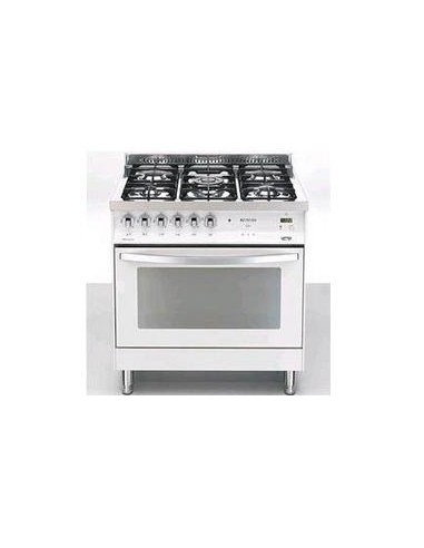 Lofra PBPG86GVT/C Cucina Gas 5 Fornelli con Forno Electrico, Natural gas da 80 cm Bianco