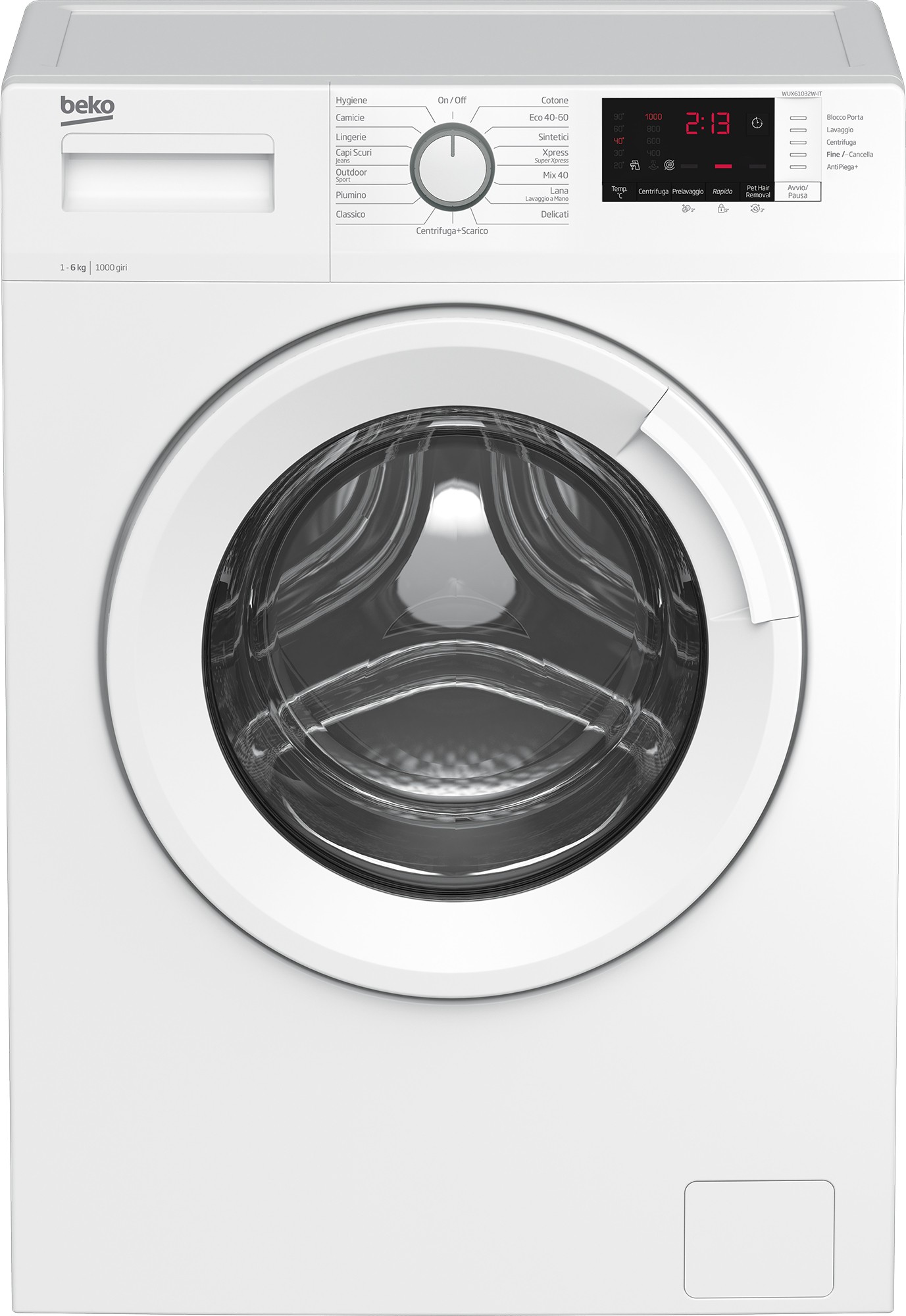 Beko WUXS61032WI-IT Lavatrice Slim 6 kg 1000 Giri/min Classe D Bianco