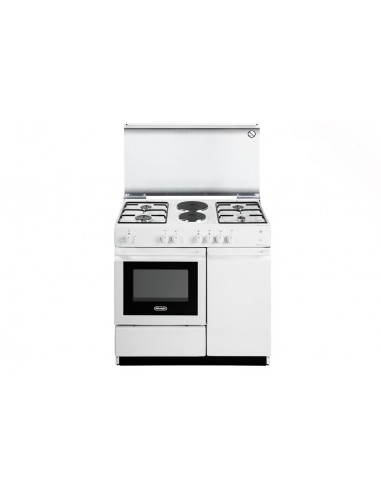Delonghi SEW8542 N ED Cucina Combi 6 Fornelli con forno Electric,Electric/Gas da 86 cm Bianco