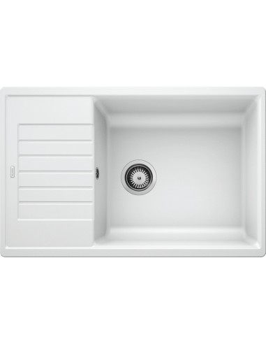 Blanco Zia Xl 6 S Compact 1523277 Lavello 78X50 cm 1 Vasca Rettangolare con Gocciolatoio Silgranit Bianco
