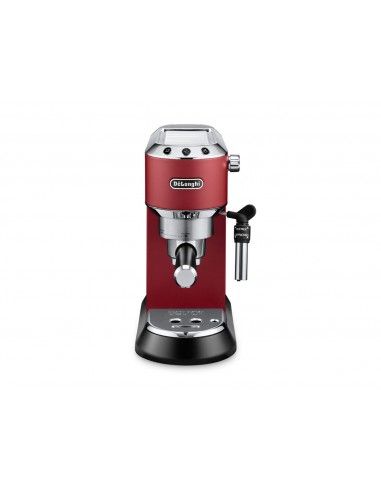 Delonghi EC685.R Macchina per espresso Cialde, Caffè macinato 1,1 L 1300 W Nero, Rosso, Argento