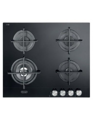 Delonghi SLF 460 LN2 Piano Cottura Gas 4 Fornelli 60 cm Nero